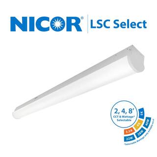 NICOR LSC 2 Ft. 150-Watt Equivalent Integrated LED White Selectable Strip Light LSCS12U