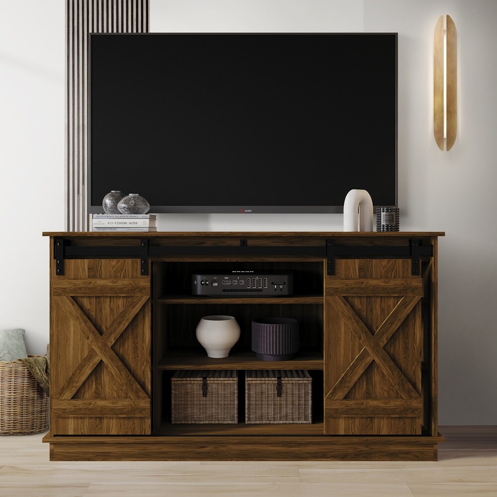 CraftPorch Vintage Style X shaped TV Stand Console