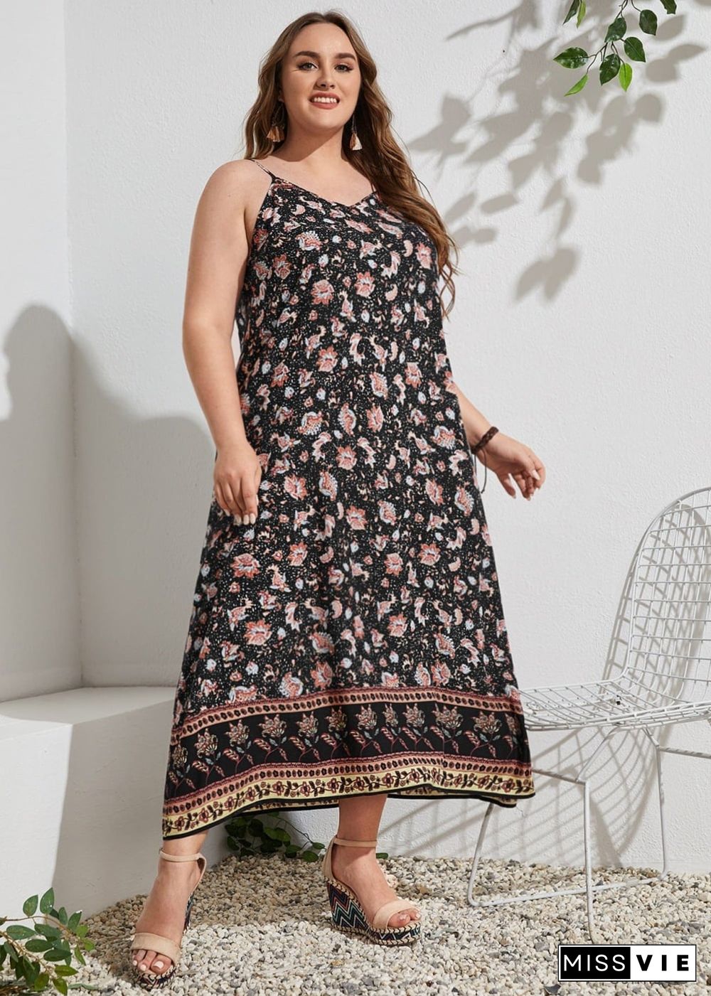 Boho Plus Size Avery Maxi Dress For Women