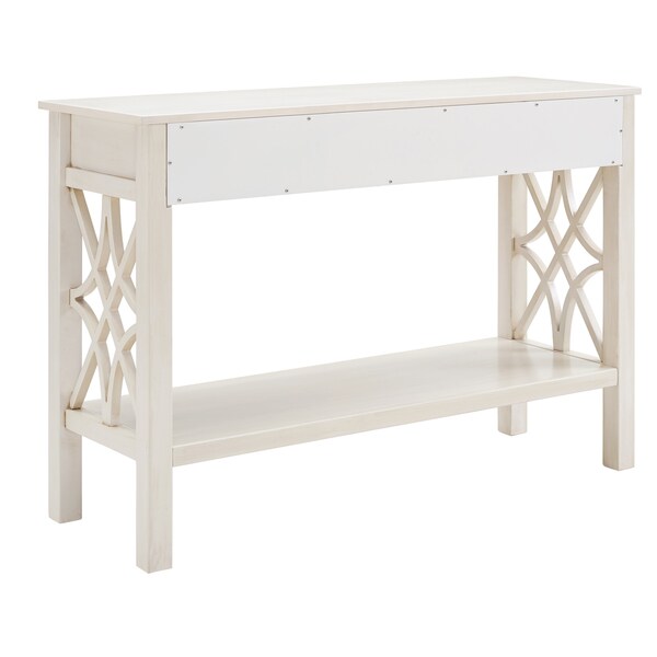 Willow Antique White Console Table