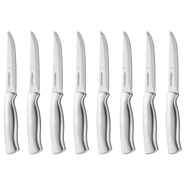 Farberware 16-Piece Edgekeeper Stainless Steel Block Set with Built in Knife Sharpener