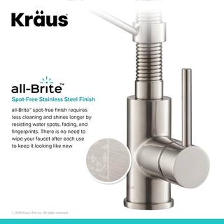 KRAUS 16- Gauge Stainless Steel 33 in. Standart Pro Double Bowl UndermountDrop-In 2-Hole Kitchen Sink with Pull Down Faucet KHT302-33-1610SFS