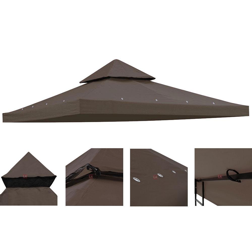 Yescom 10' x 10' Gazebo Replacement Canopy 2-Tier