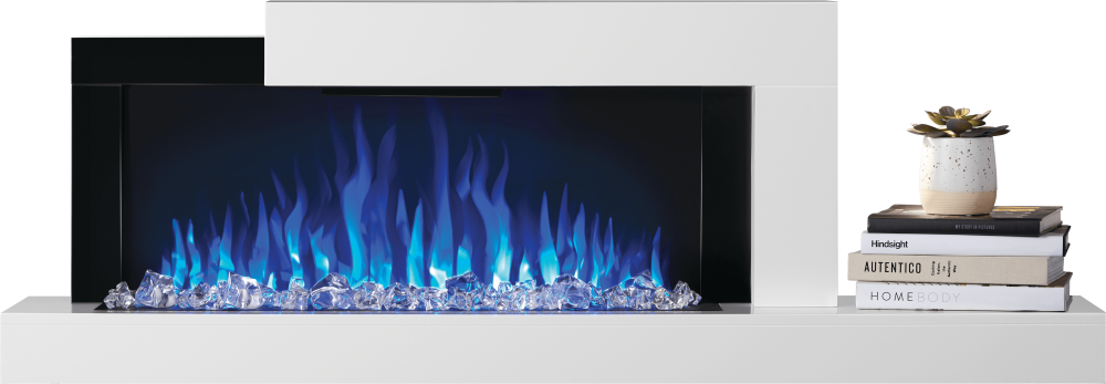 Stylus? Wallmount Electric Fireplace with Shelf ;