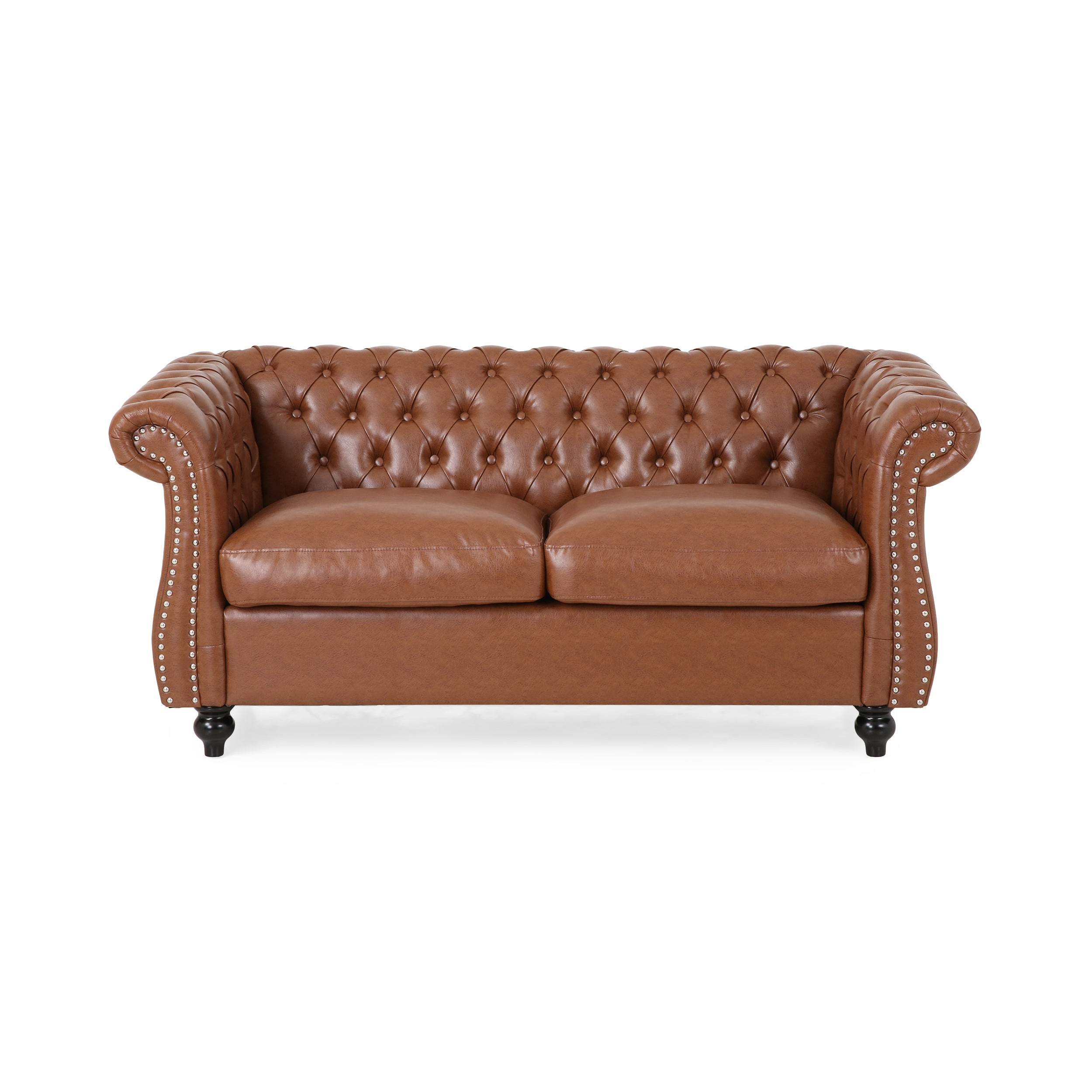 Madelena Traditional Chesterfield Loveseat