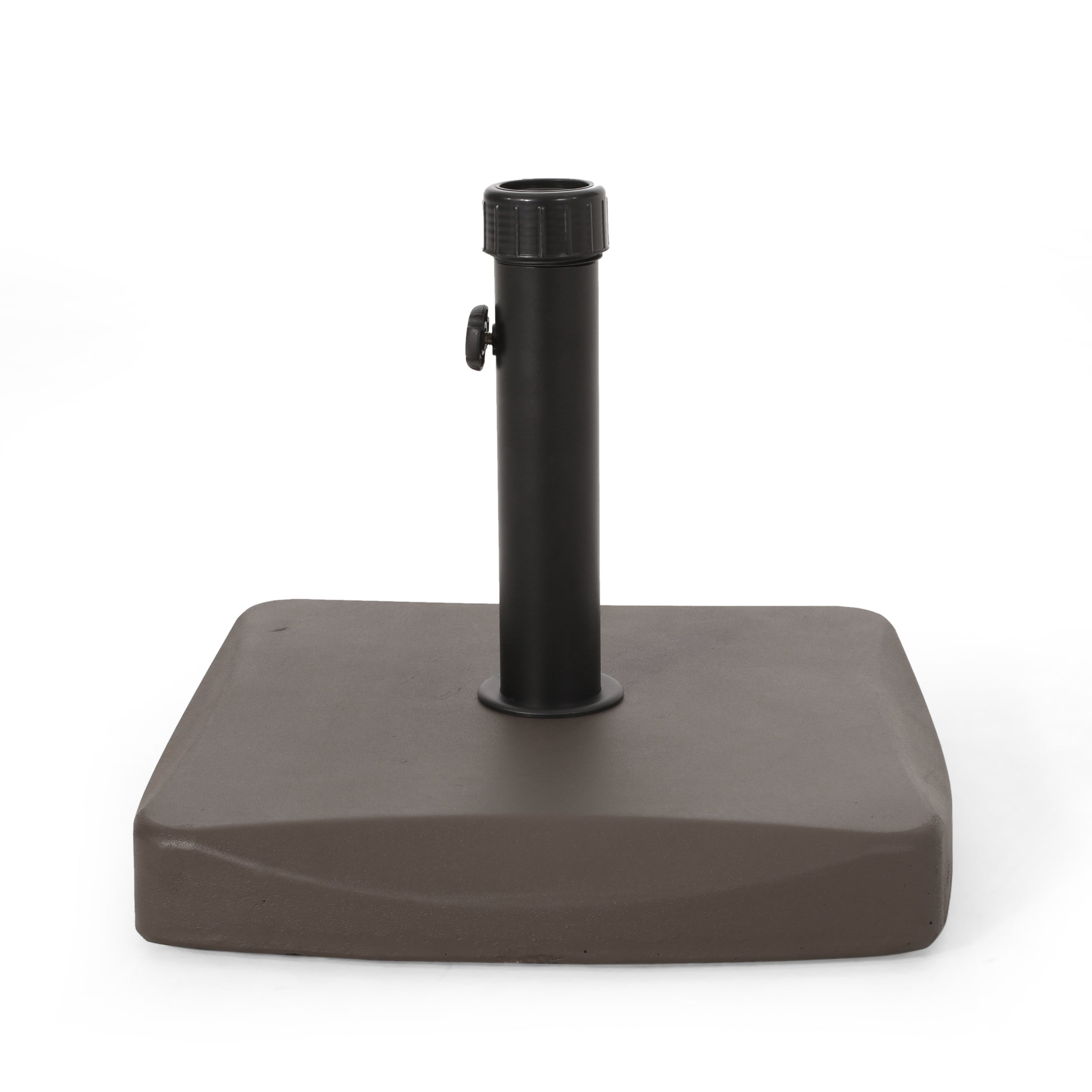 Bossier Square Brown Concrete Iron Umbrella Base