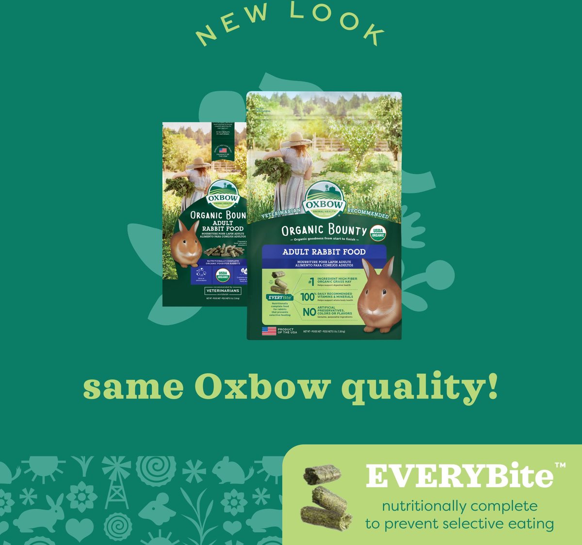 Oxbow Organic Bounty Adult Rabbit Food