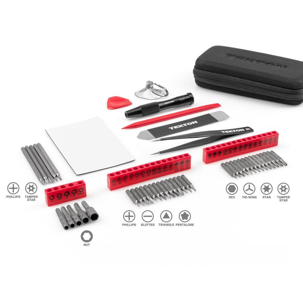 TEKTON 14 in. Everybit Tech Rescue Kit and BitScrewdriver Set with Cases (83-Piece) DRV99003