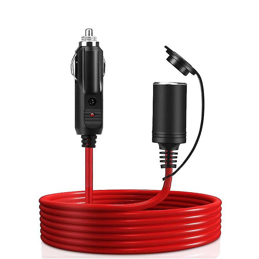 12v 24v 15a Car Cigarette Lighter Extension Cord 3.6m 16awg Car Splitter Charger Cable Socket Plug Auto Accessories