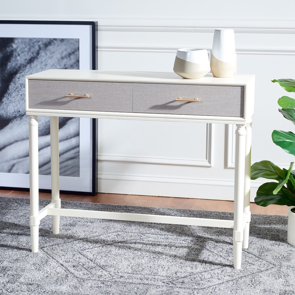 SAFAVIEH Estella 2 Drawer Console Table   35.5\