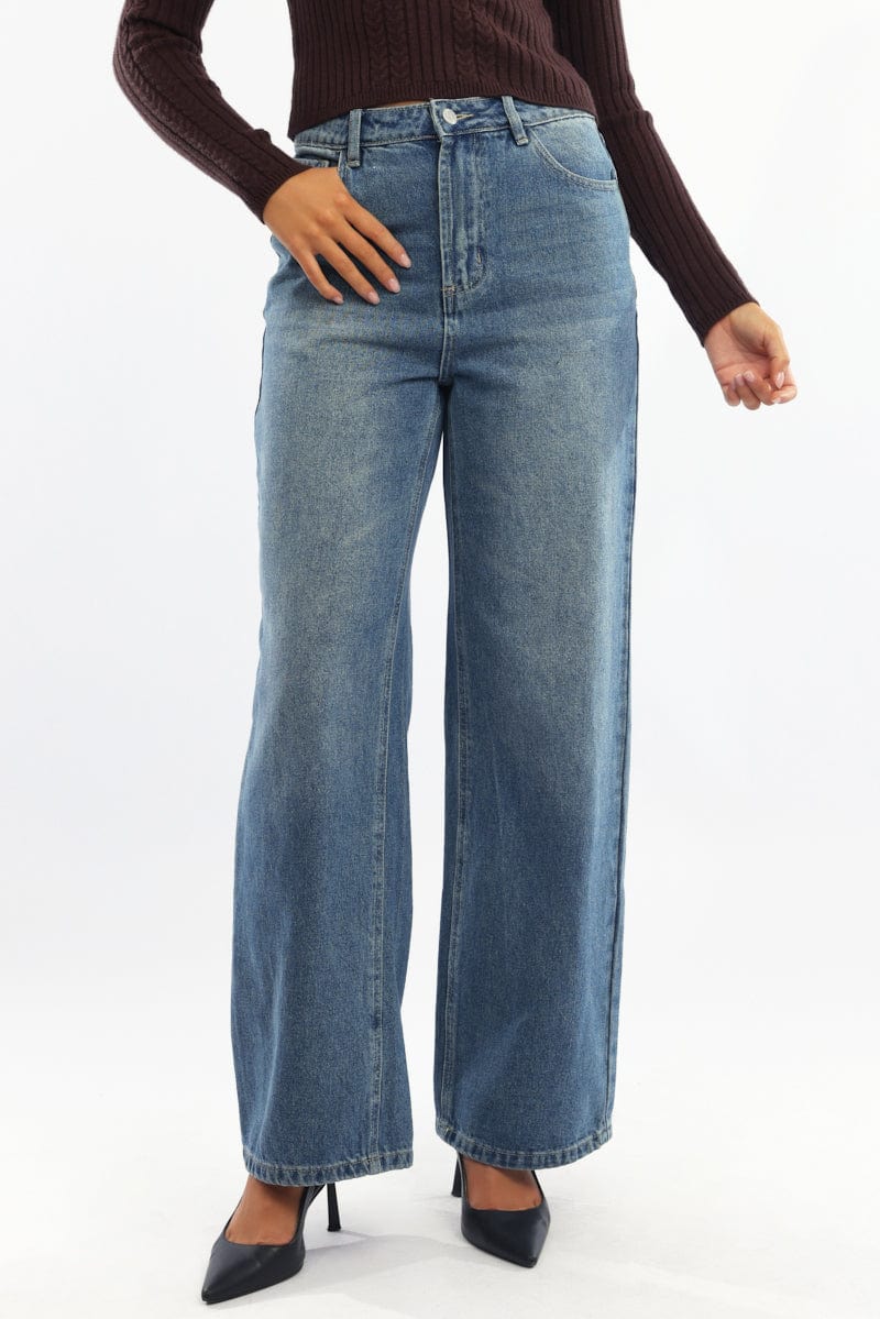 Denim Baggy Jeans Low Rise