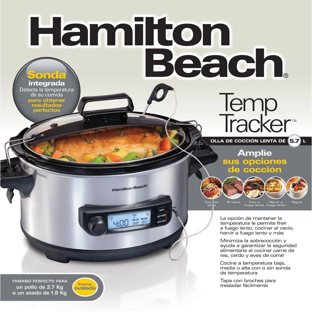 Hamilton Beach 6 Qt. Stainless Steel Slow Cooker 33867