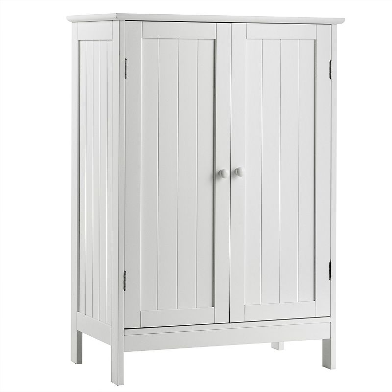 Bathroom Floor Storage Double Door Cupboard Cabinet