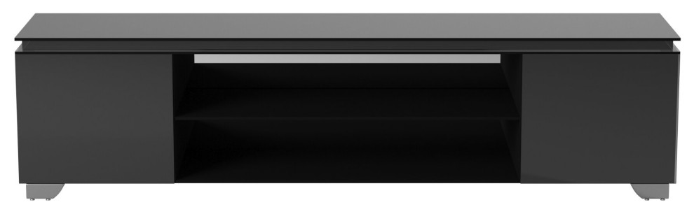 TV Stand With Shelf and Drawer   Contemporary   Entertainment Centers And Tv Stands   by CII  Houzz