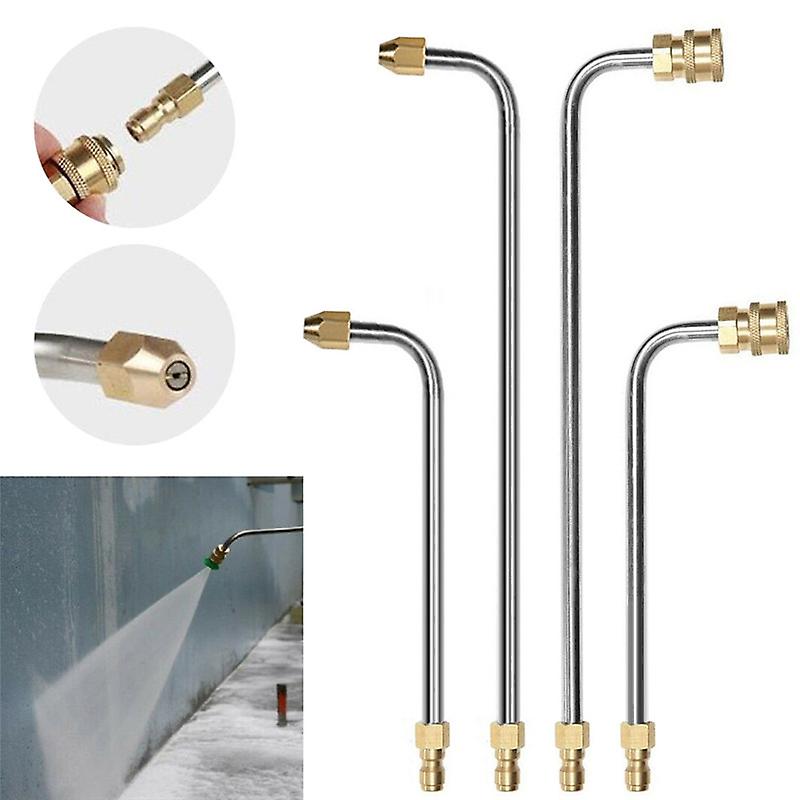 Born Pretty 90 Degrees Curved Rod Washer Gutter Cleaner Attachment Pressure For Lance Wand 1/4 Inch Quick Connect