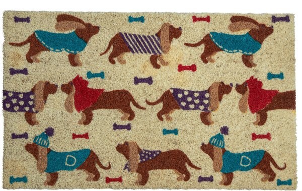 Entryways Dressed-Up Hounds Doormat