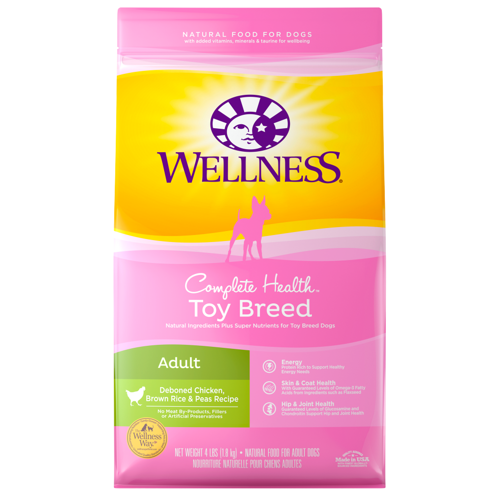 Wellness Toy Breed Complete Health Adult Deboned Chicken， Brown Rice