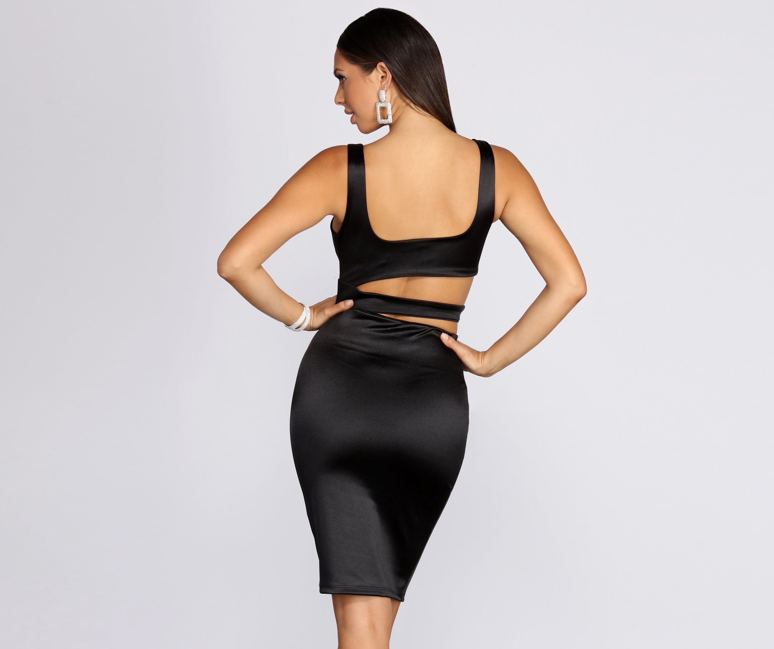 Cut Out The Drama Midi Dress