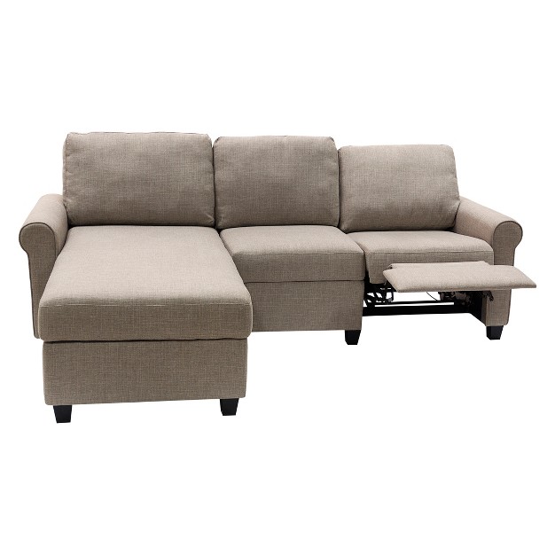 Copenhagen Reclining Sectional With Left Storage Chaise Serta