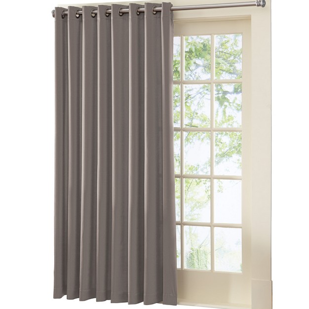 Collections Etc Gramercy Patio Door Grommet Top Curtain Panel Single Panel