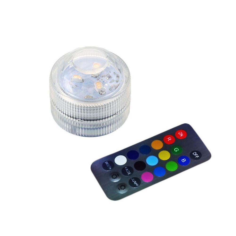 Rgb Submersible Led Lights Waterproof Battery-operated Underwater Led Lights Wedding Party Vase Base Light Floral Light For Aquarium Wedding Halloween