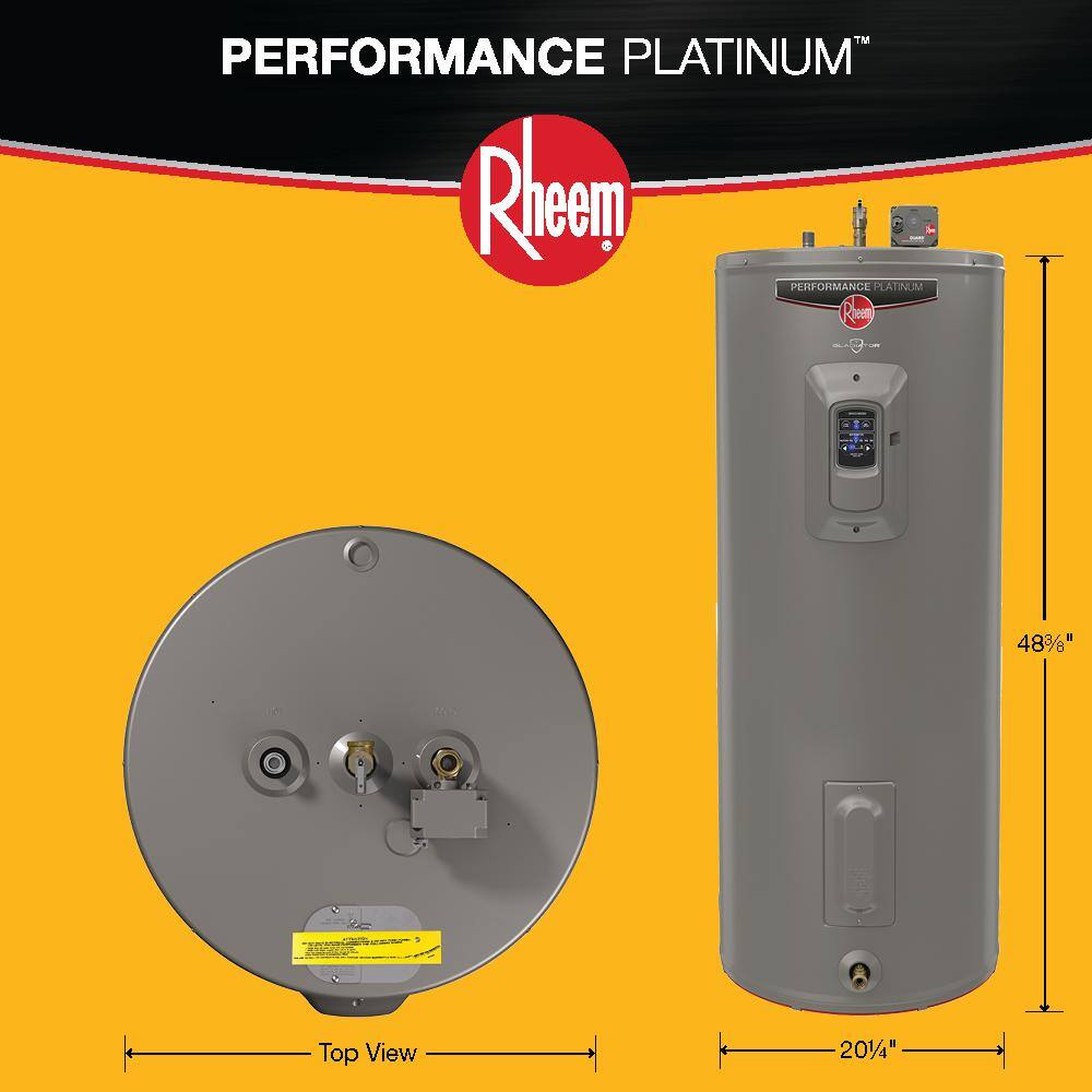 Rheem Gladiator 40 Gal. Medium 12 Year 55005500-Watt Smart Electric Water Heater with Leak Detection and Auto Shutoff XE40M12CS55U1