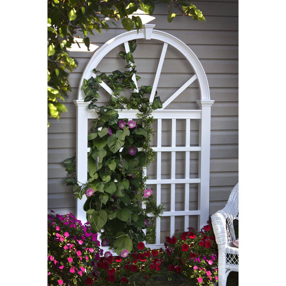 VITA 49L x 84H Vienna Vinyl Trellis White VA68203 VA68203