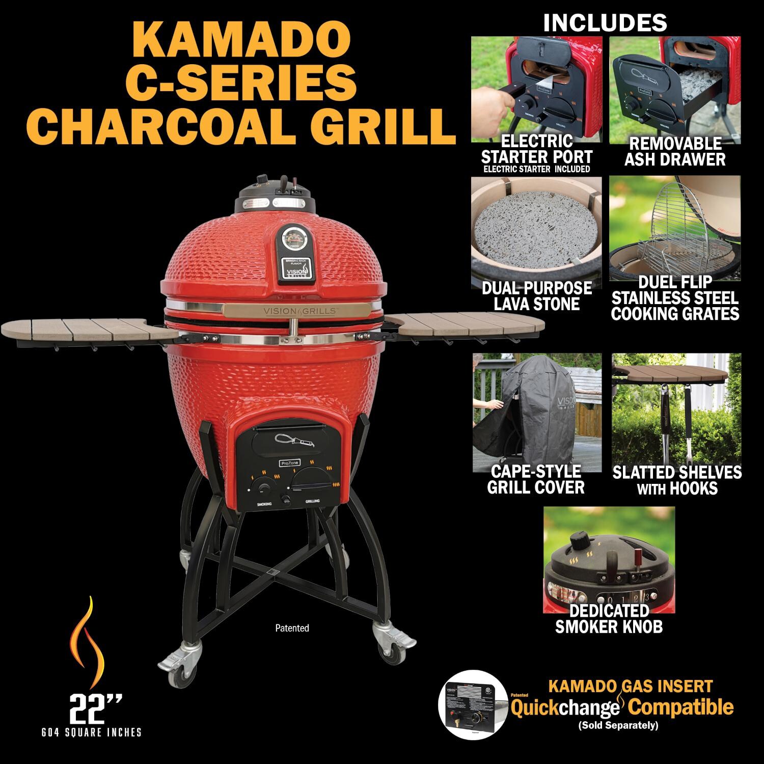 Vision Professional C-Series Ceramic Kamado Grill