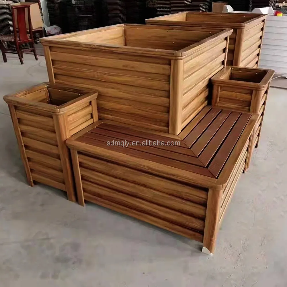 Garden Supplies Large Rectangular better than Stainless Steel Aluminium Flower Pot Planter Boxes