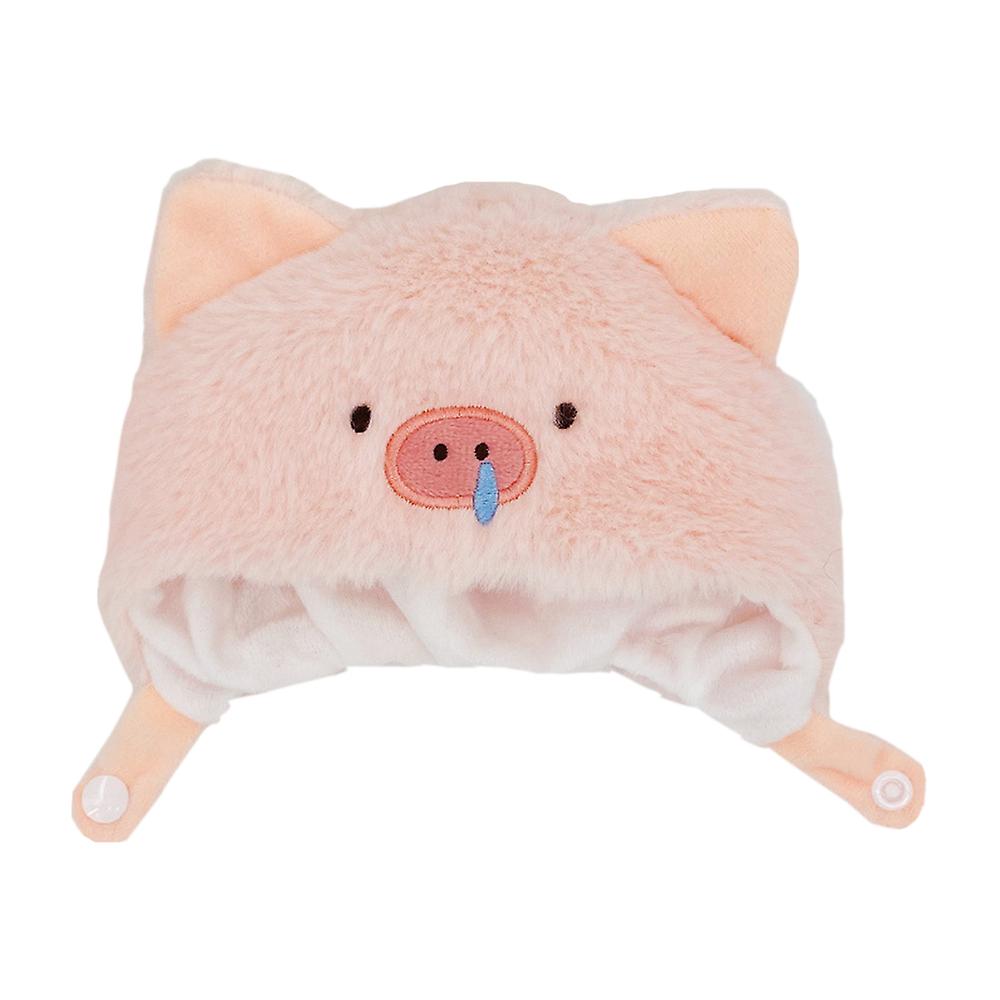 20cm Plush Doll Pink Pig Fox Frog Shark Hat Cartoon Animal Headgear