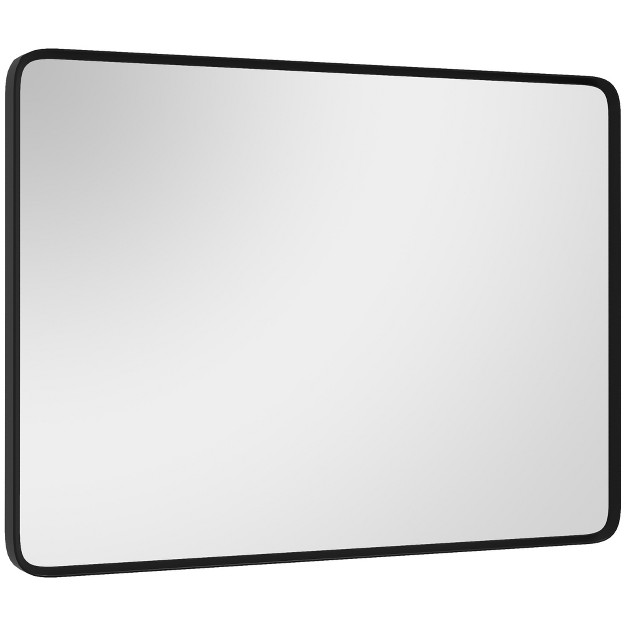 Homcom Aluminum Frame Wall Mounted Mirror Decorative Rectangular Wall Mirror horizontal vertical