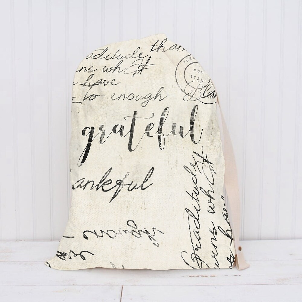 THANKFUL Laundry Bag By Terri Ellis   28\