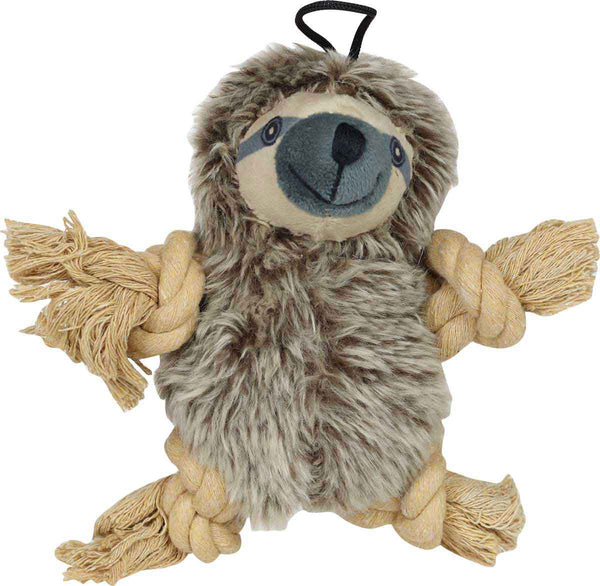 Steel Dog Roper Sloth Rope and Plush Dog Toy for Dogs