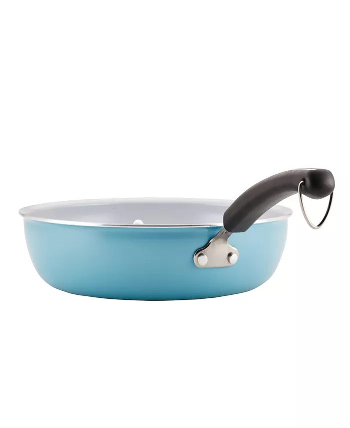 Farberware Ceramic Nonstick 12.5 Deep Frying Pan with Helper Handle