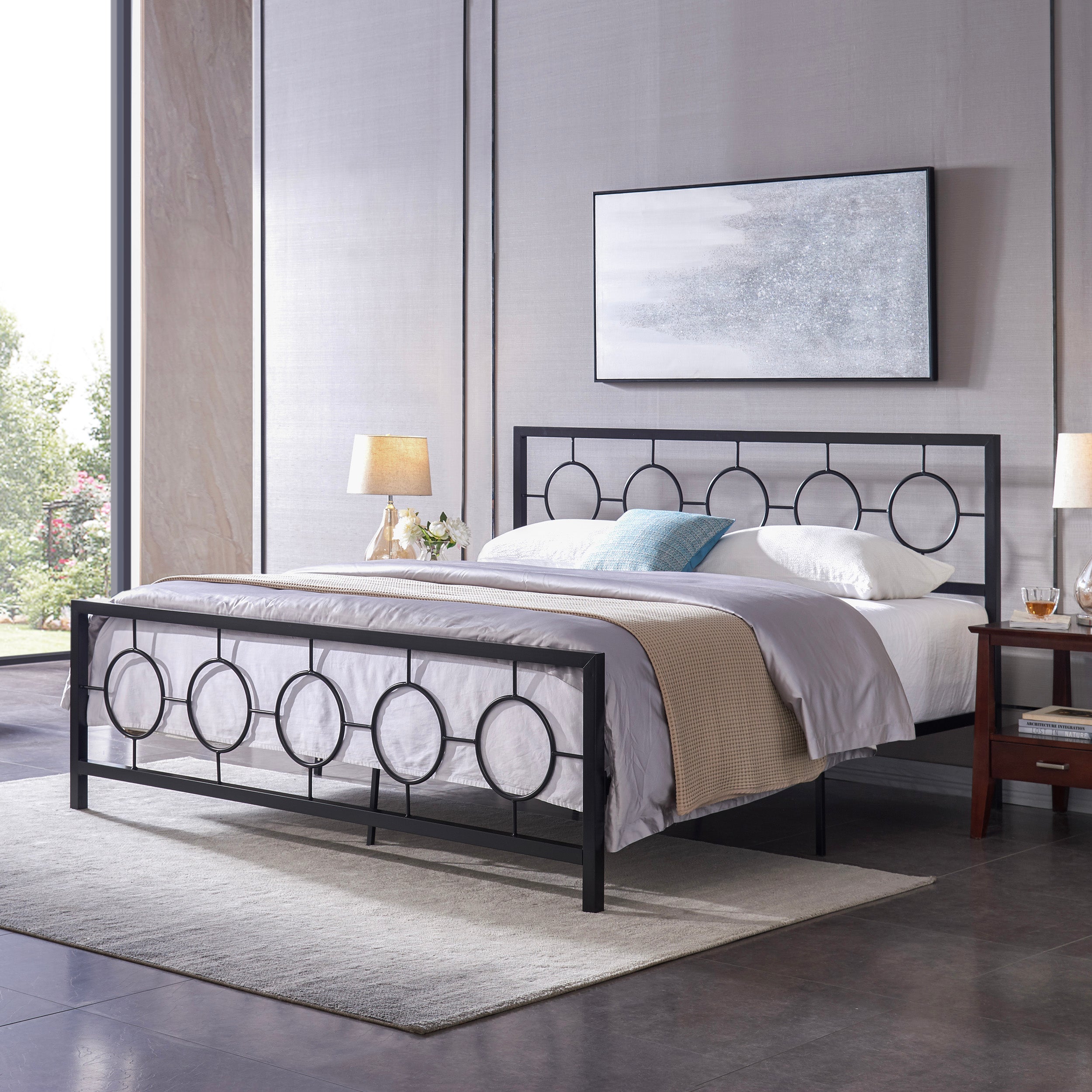 Doris Modern Iron King Bed