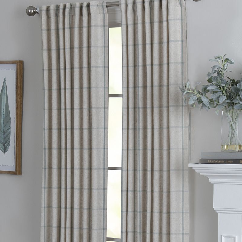 NATCO Province Woven Windowpane Window Curtain Panel