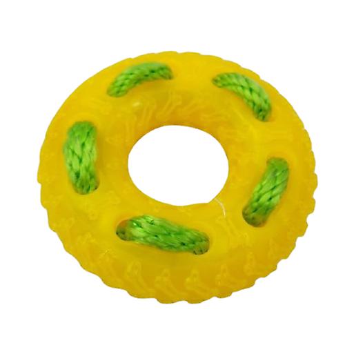 Soft rubber tires dog chewing toy