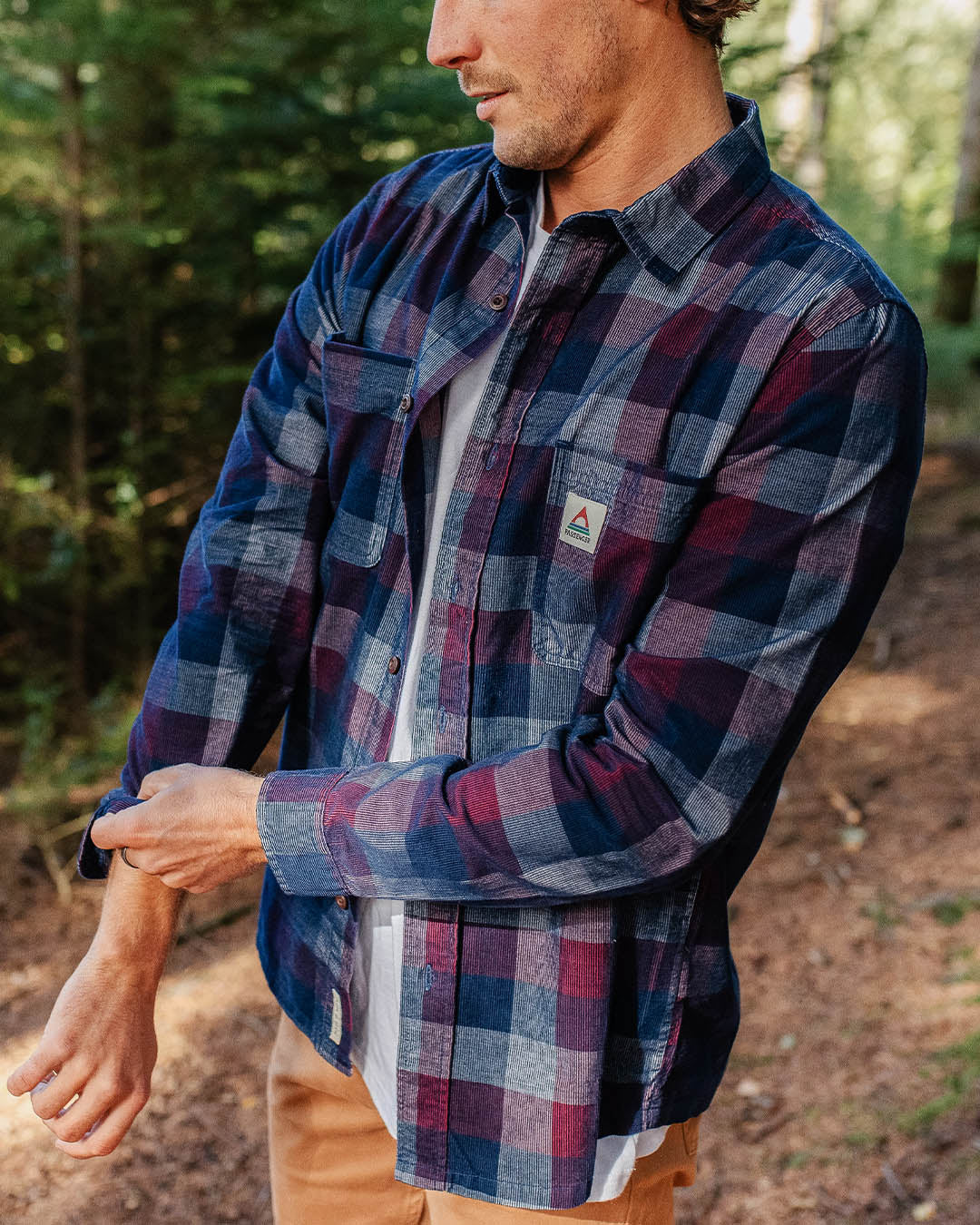 Backcountry Cord Check Shirt - Rich Navy