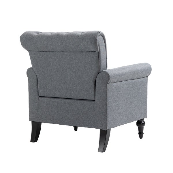 Mid-Century Modern Accent Chair Velvet Armchair