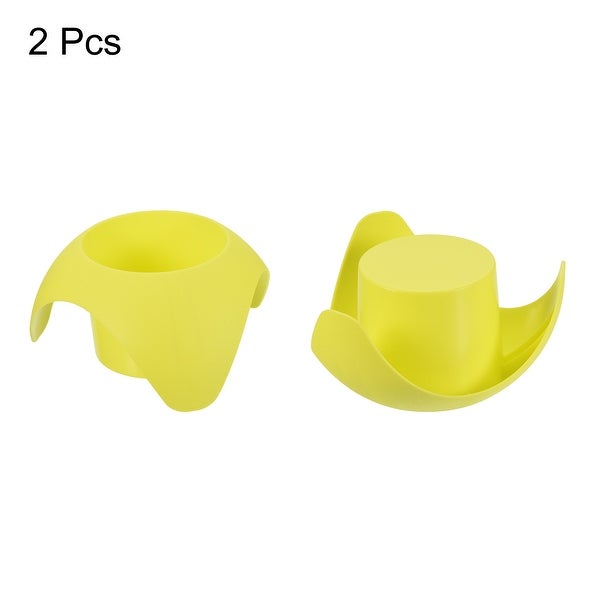 2pcs Beach Sand Coasters， Drink Cup Holder Beach Accessories - Light Yellow