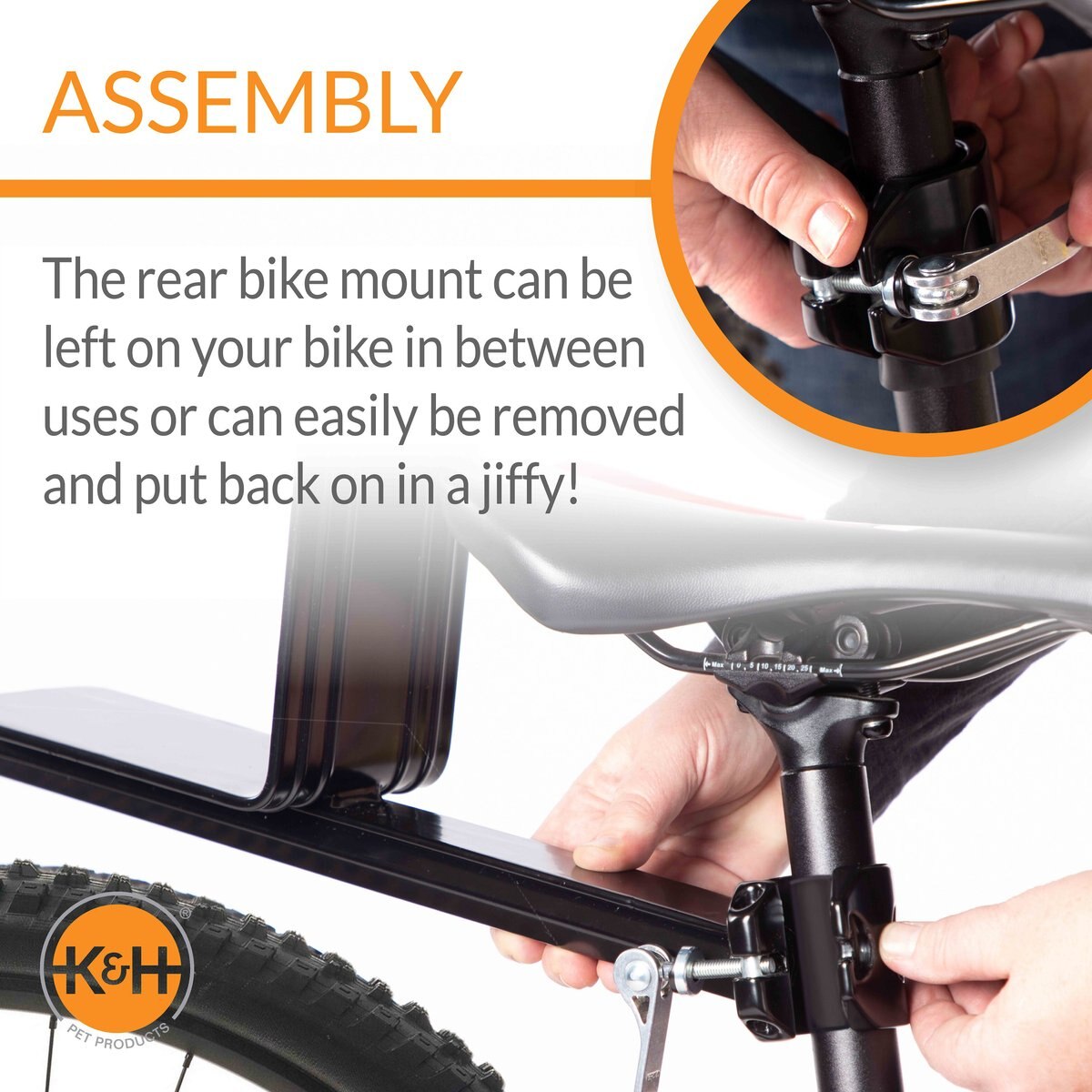 KandH Pet Products Universal Rear Bike Mount