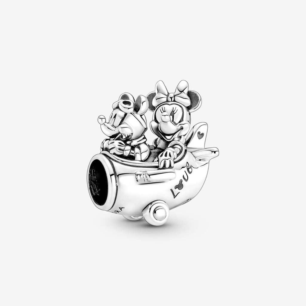 PANDORA  Disney Mickey Mouse & Minnie Mouse Airplane Charm