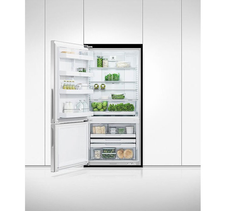 Fisher and Paykel Series 5 17.5 Cu. Ft. Stainless Steel Left-Hinge Freestanding Refrigerator Freezer