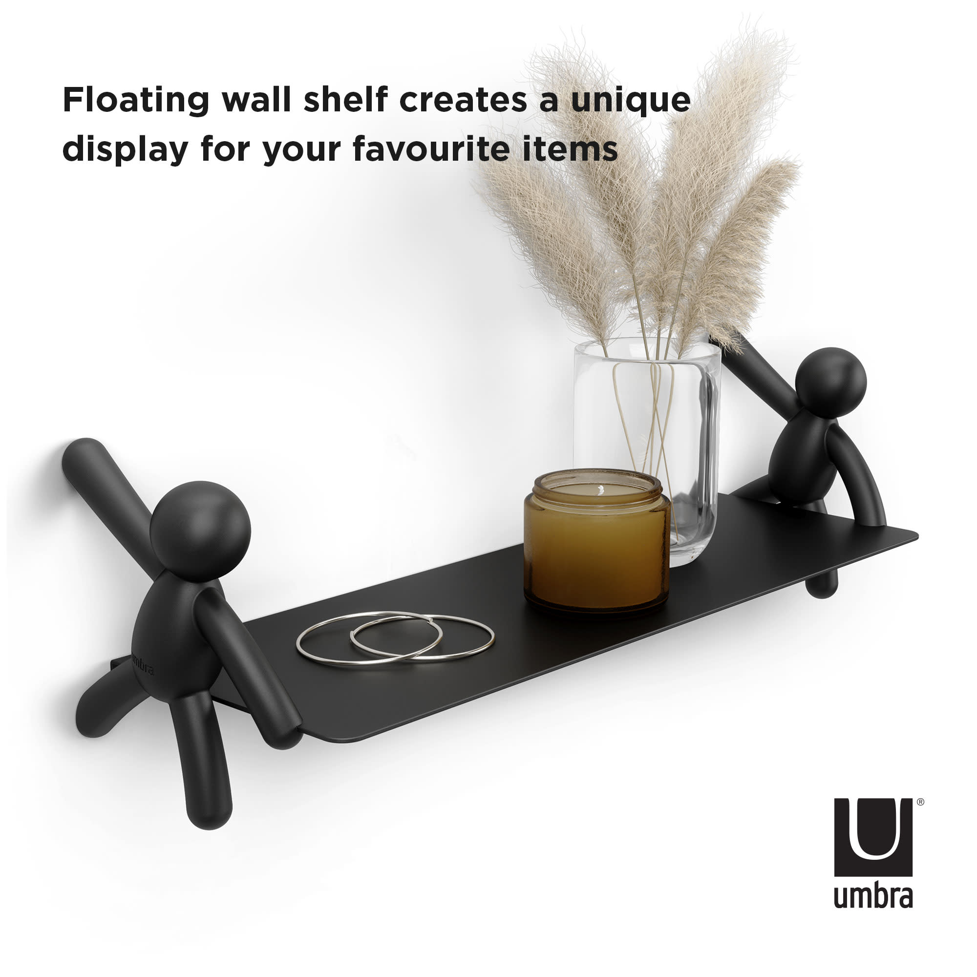 Umbra Buddy Single Floating Shelf Wall Mounted 18