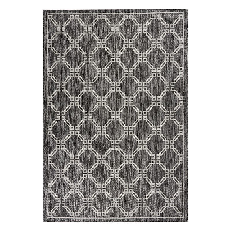 Nourison Garden Party Framed Lattice Indoor Outdoor Rug