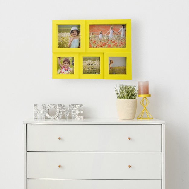 Northlight Yellow Multi sized Puzzled Collage Picture Frame