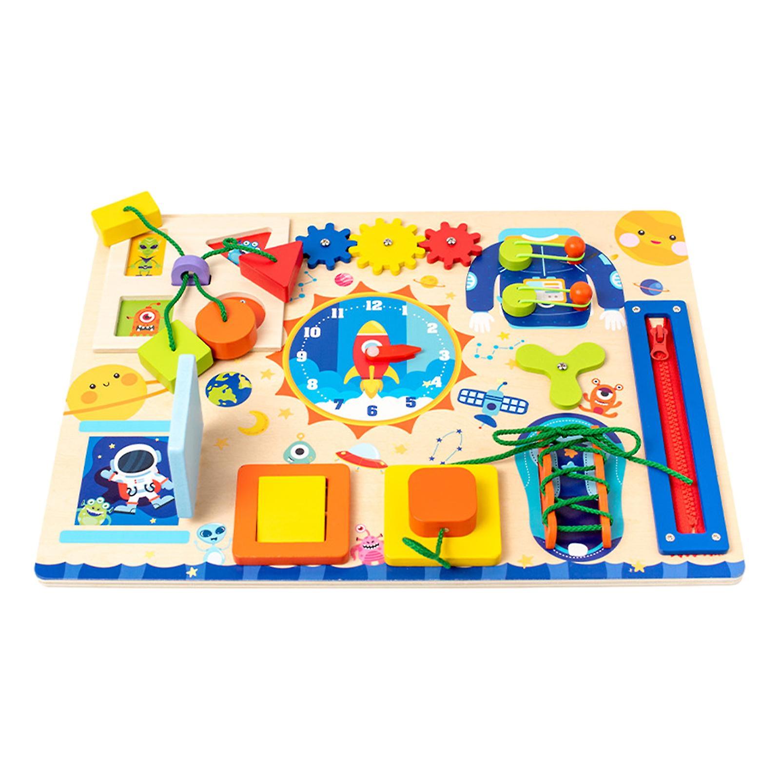 Busy Board Sensory Board Fine Motor Skills Activity Board Toy For Boys Gifts B