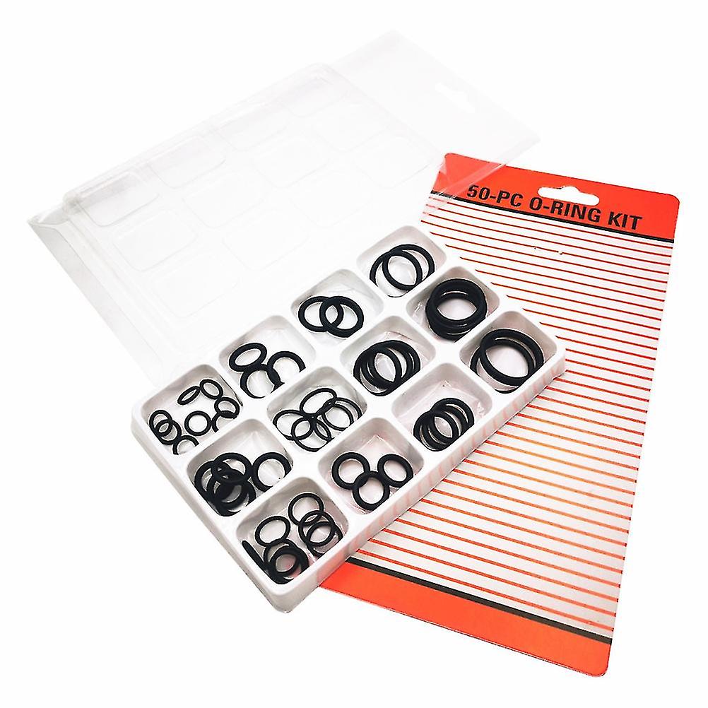 50 Pcs/Set Rubber O Ring Washer Watertightness Assortment O Rings Gasket Washer 12 Size Gaskets