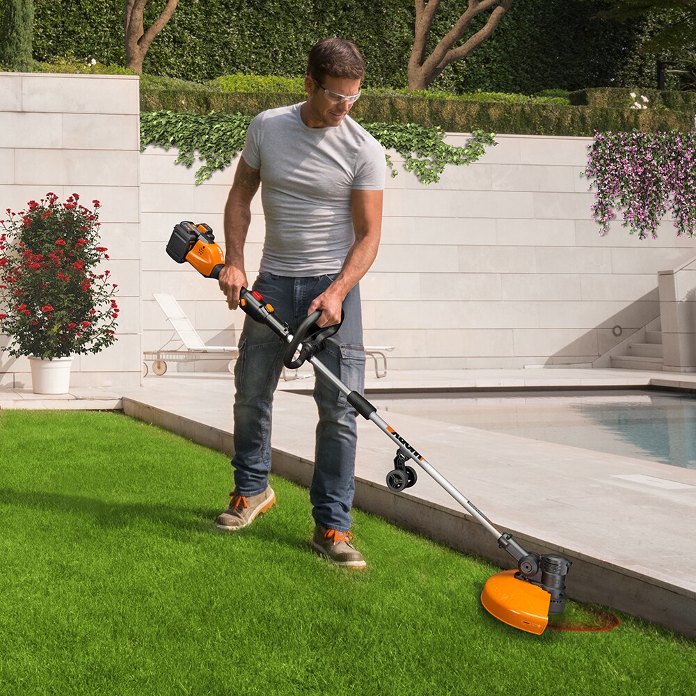 WORX WG184 Power Share POWER SHARE 40-volt Max 13-in Straight Cordless String Trimmer Edger Capable (Battery Included)