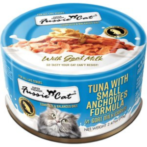 Fussie Cat Premium Tuna with Small Anchovies in Goat Milk Wet Cat Food